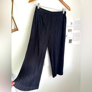 🆕 New Black Original İssey Miyake Black Pleats Please Pants Size S